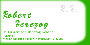 robert herczog business card